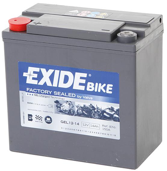 Exide-Batterie G12-14 Gel DIN 51214