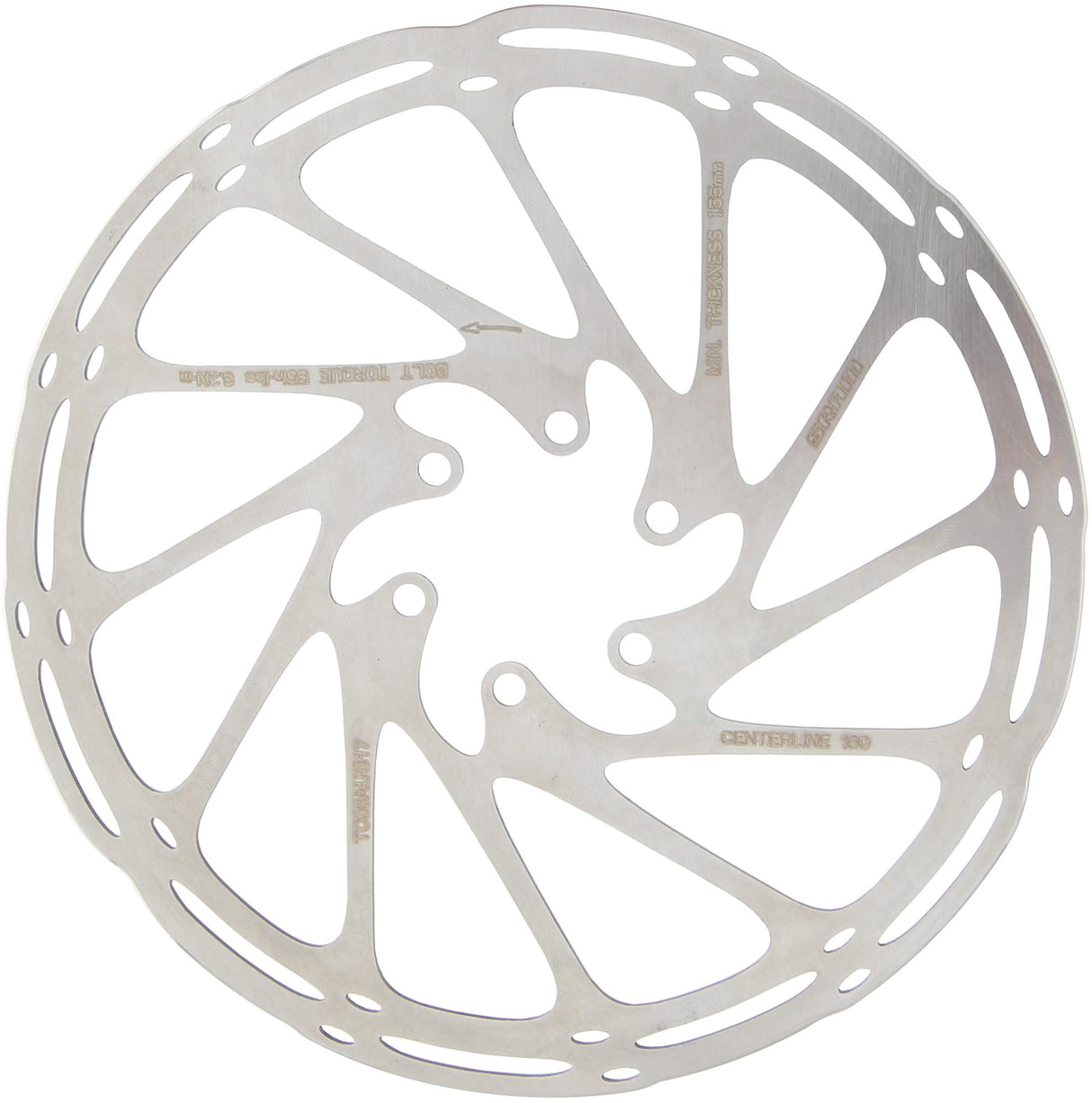 Sram-Rotor-Ceterline-Edelstahl, abgerundet, 180 mm