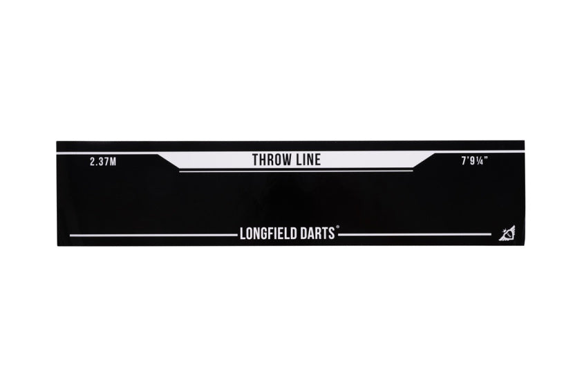 Longfield Darts-Turnier Dartboard mit Zubehör schwarz 8-teilig