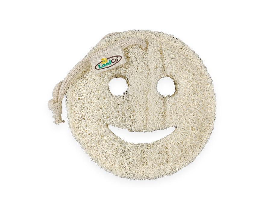 Loofco Dusch- und Badeschwamm aus Luffa – Smiley