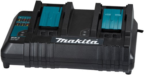Makita DC18SH Ladegerät zum gleichzeitigen Laden von 2 Akkus – Duo-Ladegerät – DC18SH