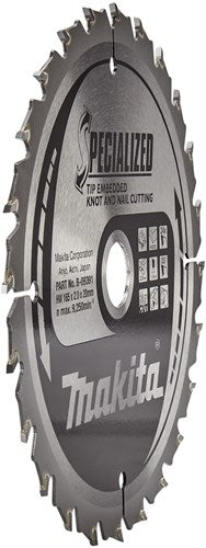 Makita Zubehör Makita B-33093 Kreissägeblatt Holz (Astnagel) | spezialisiert | 165x20mm | 24 Zähne