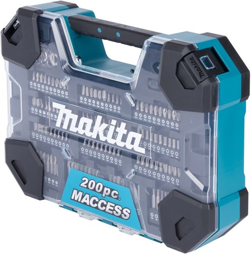 Makita Zubehör Bohrer- und Schrauberbit-Set 200-teilig – e-22610