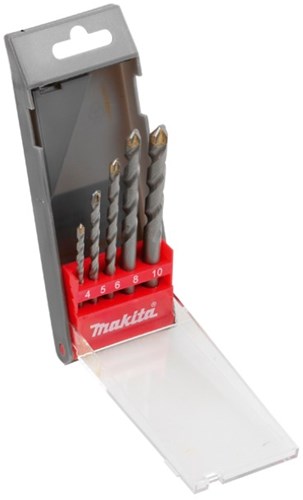Makita Zubehör Makita Bohrerset Stein 5-teilig - D-05175