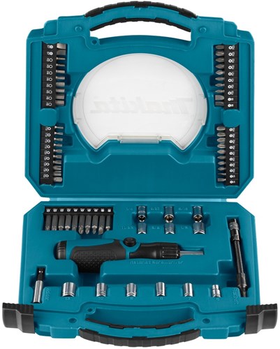 Makita-Zubehör d-42020 | Ratschen-Innensechskant-Bit-Satz | 65 Stück - D-42020