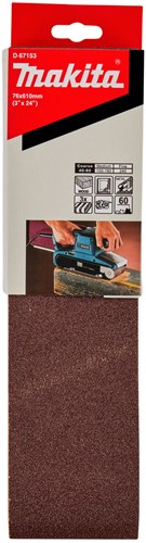 Makita-Zubehör d-67153 | Schleifband | rot k60 76x610 | 3 Stück - d-67153