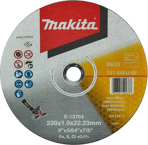 Makita Zubehör Trennscheibe Edelstahl 230 mm - E-13764 E-13764