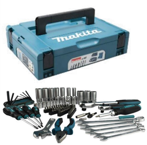 Makita-Zubehör e-11542 | Werkzeugsatz | Makpac-Koffer | 87 Stück - E-11542