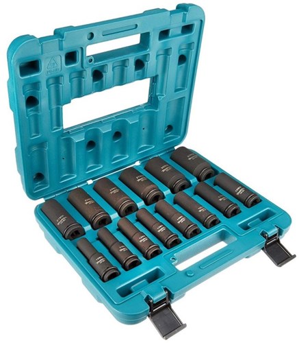 Makita-Zubehör e-16586 | Kraft-Steckschlüsselsatz | Kobold 1 2 | 14 Stück - e-16586