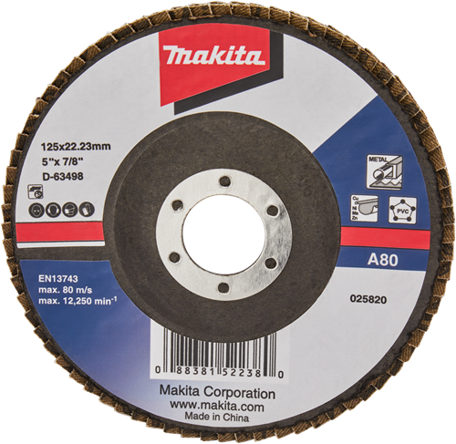 Makita Zubehör Lamellenschleifscheibe 125 mm A80 – D-63498 – D-63498