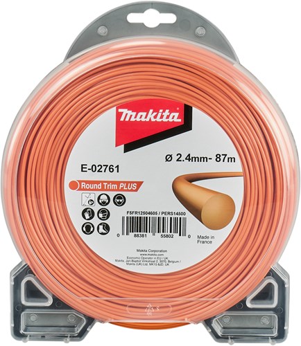 Makita Zubehör Mähfaden 2,4 mm x 87 m rund | orange - e-02761
