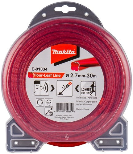 Makita Zubehör Mähfaden 2,7x30m rot - e-01834