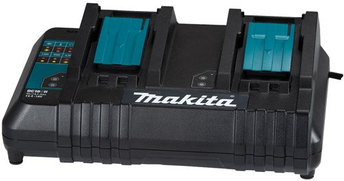 Makita DC18SH Ladegerät zum gleichzeitigen Laden von 2 Akkus – Duo-Ladegerät – DC18SH