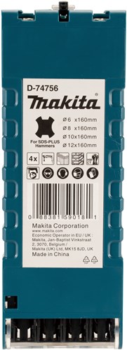 Makita Zubehör P2S Betonbohrer-Set | sds-plus | 4-teilig - D-74756