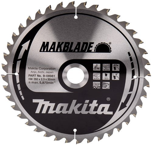Makita Zubehör Sägeb. 260x30 40t – b-08981 – b-32770