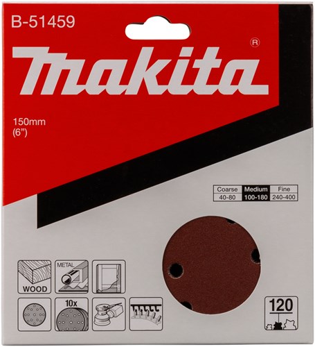 Makita Zubehör Schleifscheibe K120 150 mm – B-51459 – B-51459