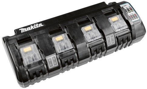 Makita DC18SF Ladegerät mit 4 Anschlüssen, das 2 Akkus gleichzeitig lädt – 196426-3