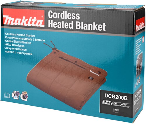 Makita DCB200B Heizdecke ohne Akkus und Ladegerät, inklusive LXT-Adapter – DCB200B