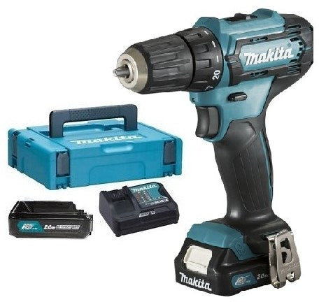 Makita df333dsaj Bohr-/Schraubmaschine | 12 V max. (10,8 V) 2,0 Ah Li-Ionen-Schiebeakku – df333dsaj