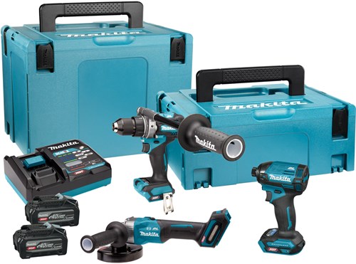 Makita dk400nx | xgt 40 v max combiset | df001g + td002g + ga005g | incl. 2x 4.0ah accu + lader - dk400nx