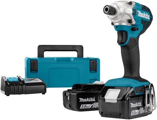 Makita dtd156rtj Schlagschrauber 18V | inklusive 2x5.0ah Akkus, Schnellladegerät, Mbox