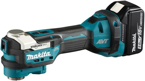 Makita dtm52rtjx2 | 18 v | Multitool | einstellen | 5,0 Ah Akku (2 Stück) | Ladegerät | Zubehörset | in mbox