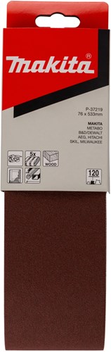Makita Zubehör Schleifband K120 76x533 rot - P-37219