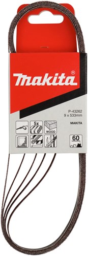 Makita Zubehör Makita P-43262 Schleifband 9x533mm A60 VE=5