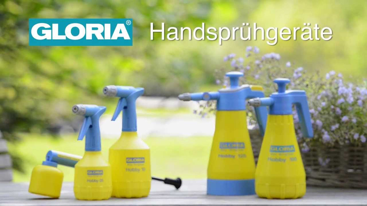 Gloria Hobby 100 Drucksprüher – Pflanzensprüher – stufenlos verstellbarer Sprühkopf – 1 Liter