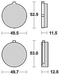 TRW Bremsbeläge MCB 72 Bremsbelag MCB 72 Bio-Standard