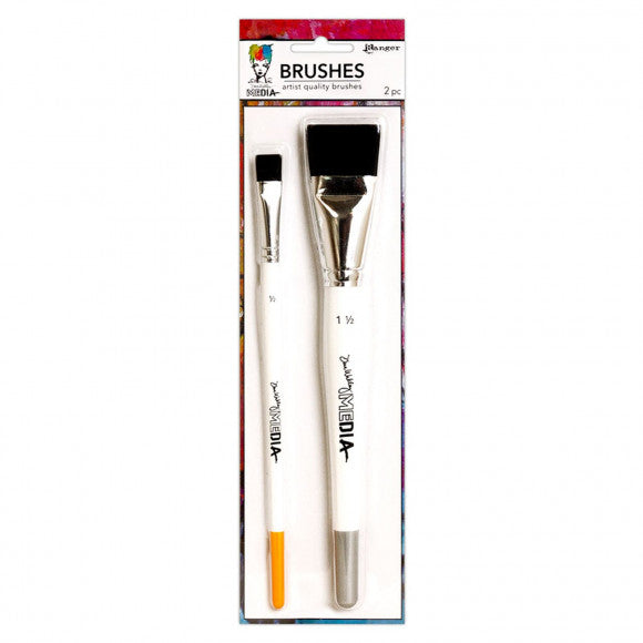 Ranger Ink Ranger • Dina Wakley Borstenpinsel-Set, 2-tlg