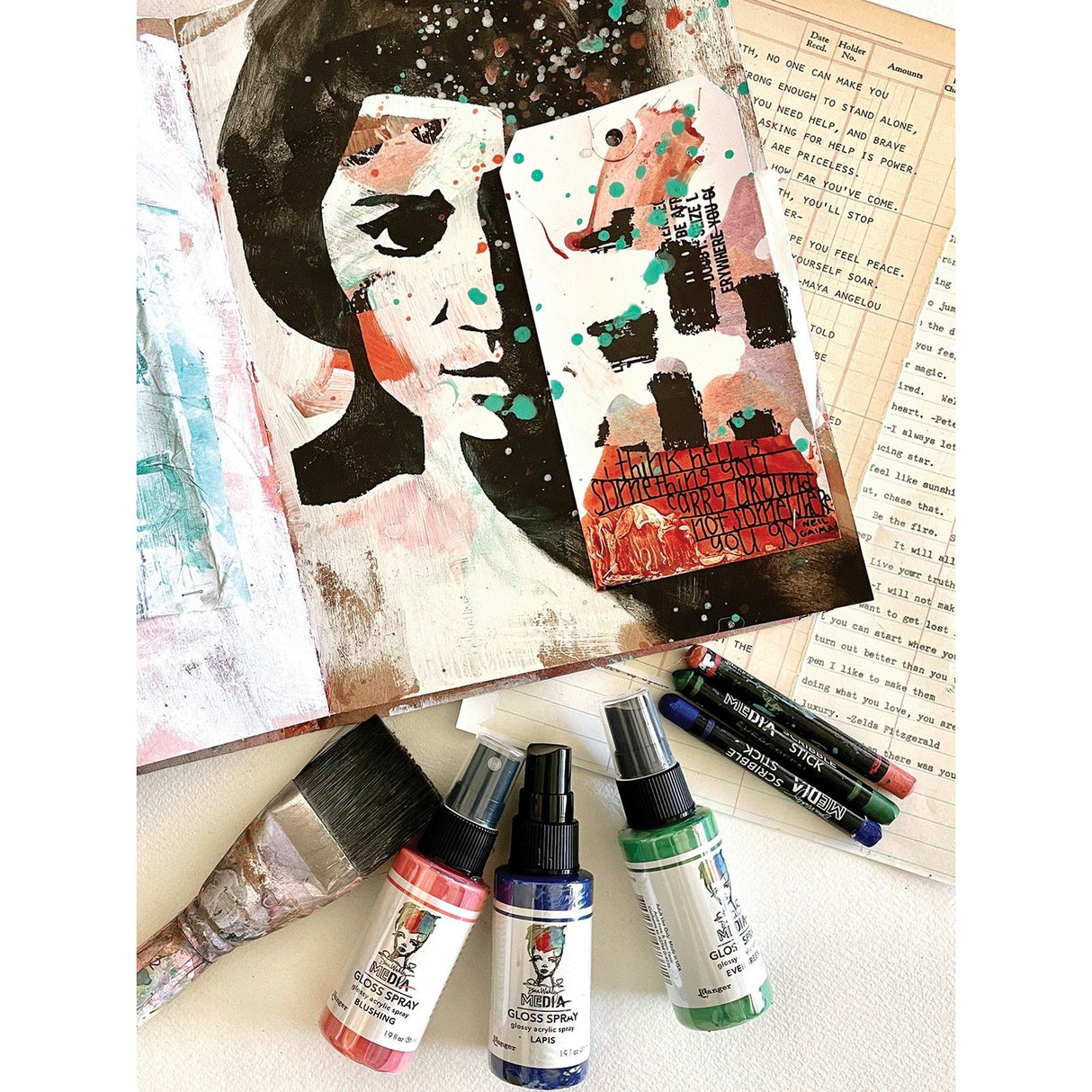 Ranger Ink Ranger • Dina Wakley Media Gloss Spray Rouge