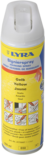 Meister Markierungsspray gelb 500 ml – wu9448500