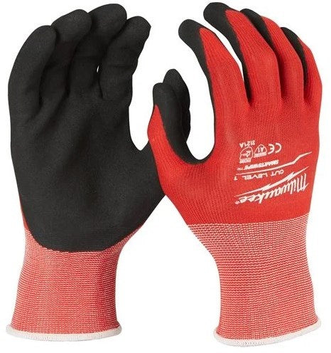Milwaukee accessoires milwaukee snijklasse 1gedimde handschoenen. 12 pack cut level 1 handschoenen-xxl 11 - 4932471617