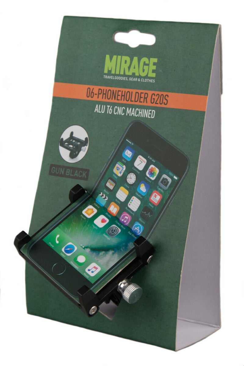 Telefonhalter Mirage G20 Aluminium - Schwarz