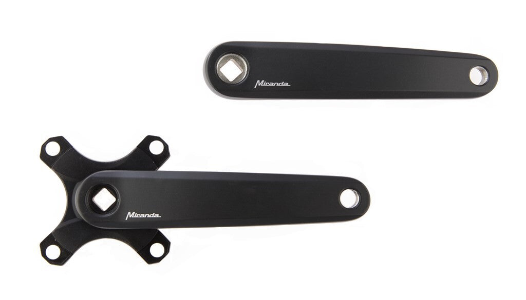 Miranda Delta Kurbelgarnitur Z Leaf BCD104 Gates, 170 mm, mattschwarz