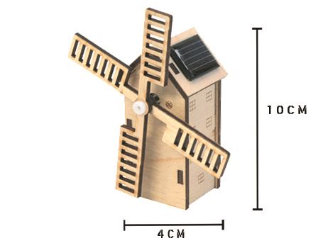 Solexpert Bausatz - Holländische Windmühle mit Solarpanel - Mini