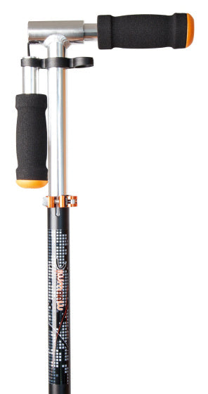 Muuwmi 2-Radkinder faltbar Fußbremse Schwarz Orange