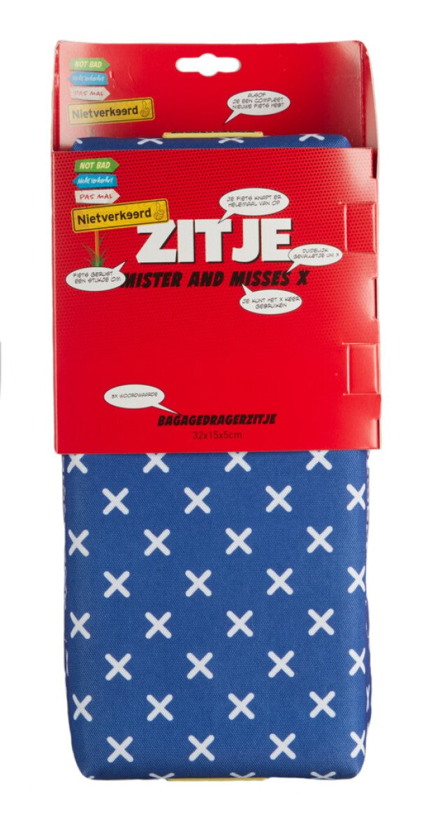 Newlooxs nicht falsches Sitzkissen für Gepäckträger Mister Misss X