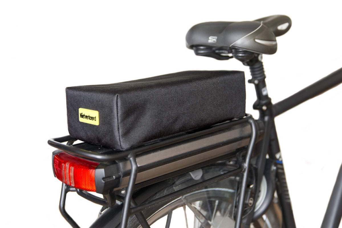 Recycelte Kissen-Sitz-Heckträger schwarzgrau