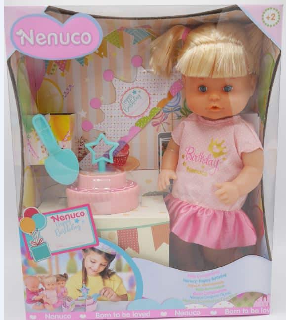 Famosa Nenuco Happy Birthday Puppe mit Kuchen