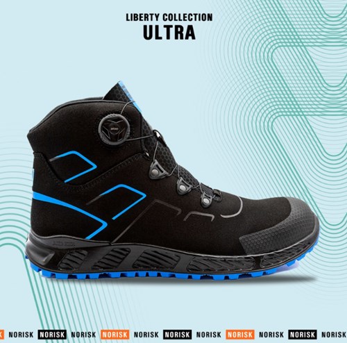 No risk ultra 1047.41 atop metaalvrij s3 | zwart blauw | maat 45 - 5607421074457