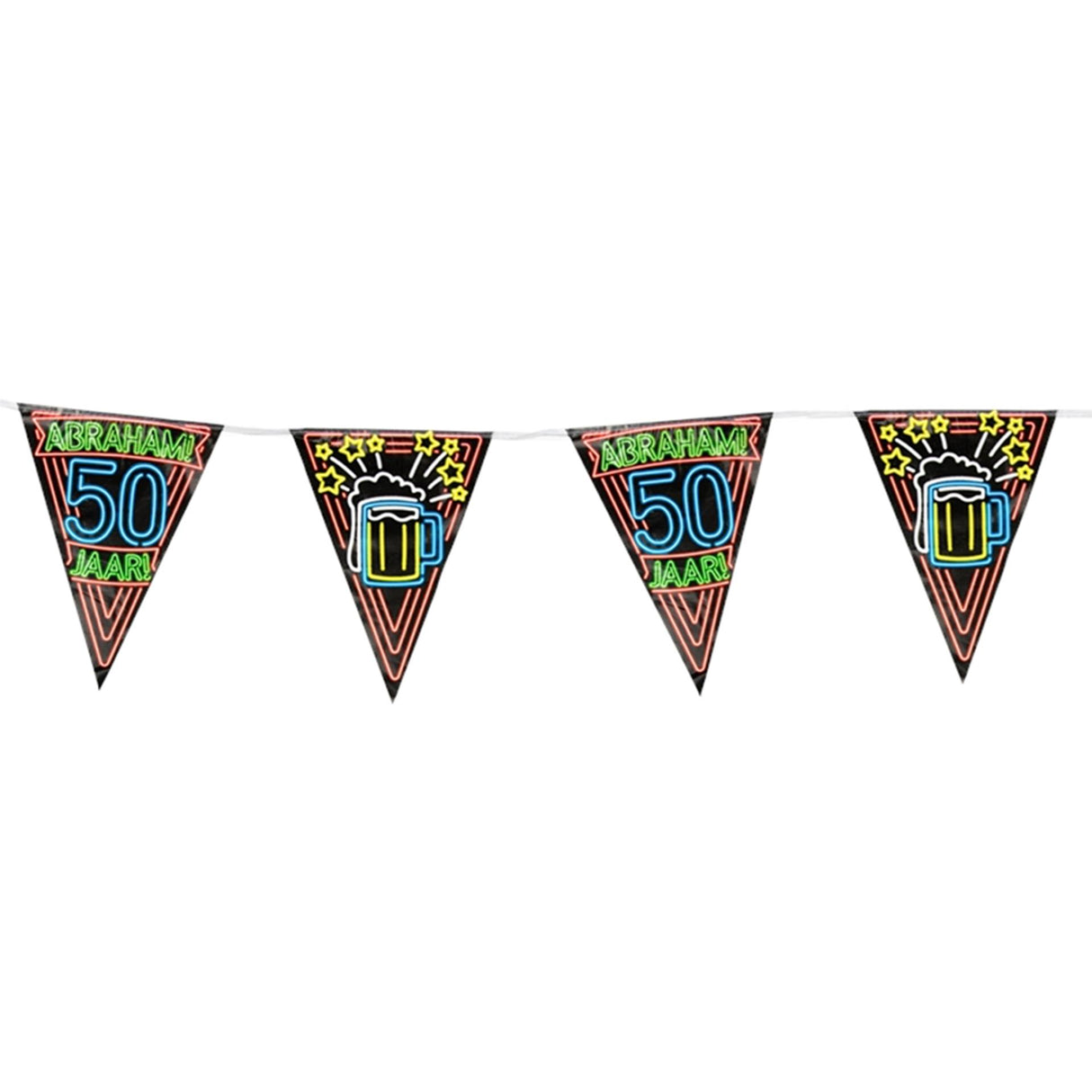 Paperdreams Neon-Partyfahne Abraham