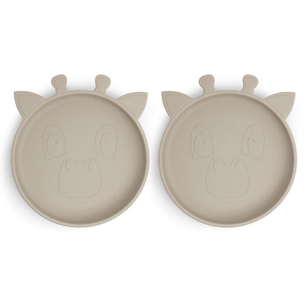 Nuuroo Nuuroo Akila Silikonplatte 2-Pack Giraf