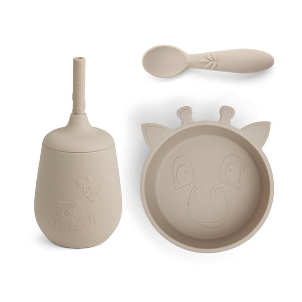 Nuuroo Nuuroo Blue Silicon Dinner Set 3-Pack