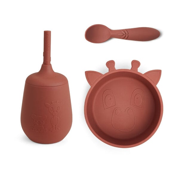 Nuuroo Nuuroo Blue Silicon Dinner Set 3-Pack