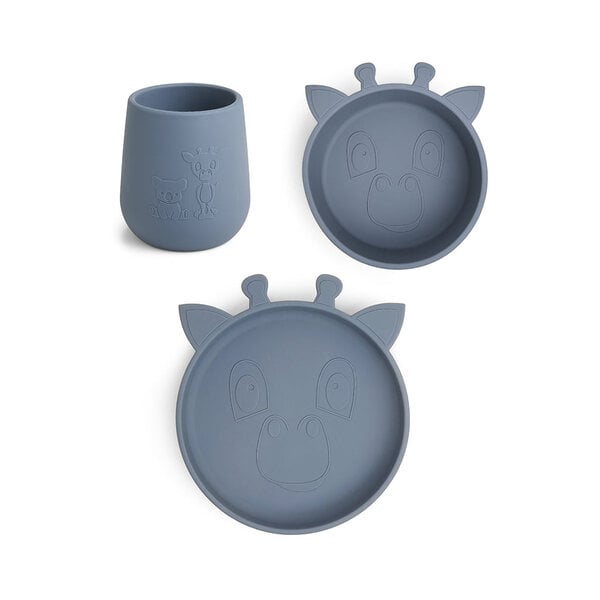 Nuuroo Nuuroo Judi Silicon Dinner Set 3-Pack Giraf