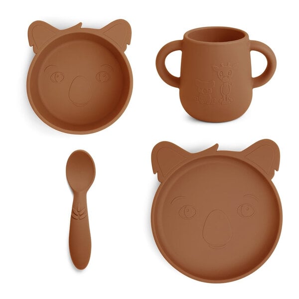 Nuuroo Nuuroo Lykke Silicon Dinner Set 4-Pack Koala