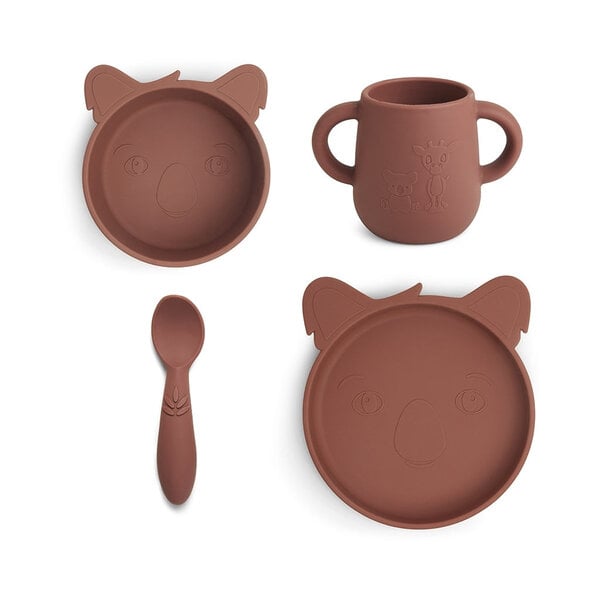 Nuuroo Nuuroo Lykke Silicon Dinner Set 4-Pack Koala