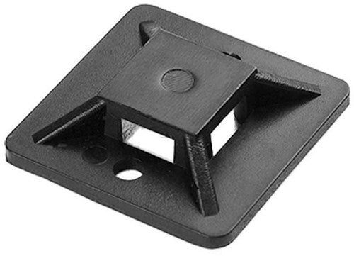 Orno Klebesattel für Kabelbinder 30 x 30 mm, schwarze Tasche (50) – 4113486